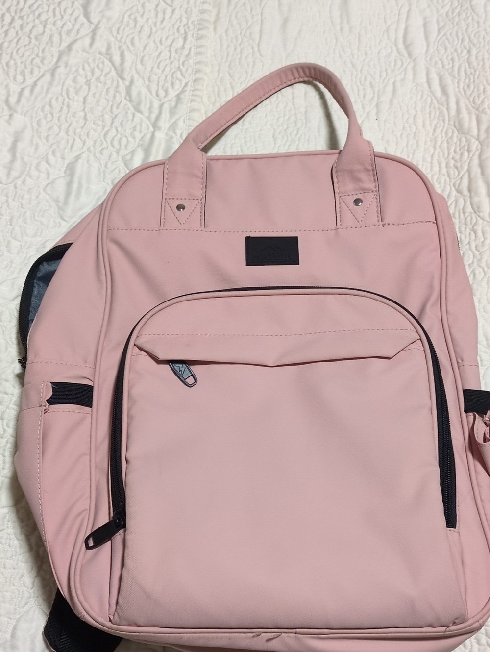 Pink Laptop Backpack Tote - Stylish Everyday Carry